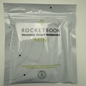 Rocketbook Mini Smart Reusable Notebook - Dotted Grid‎ Eco-Friendly (Black) NEW